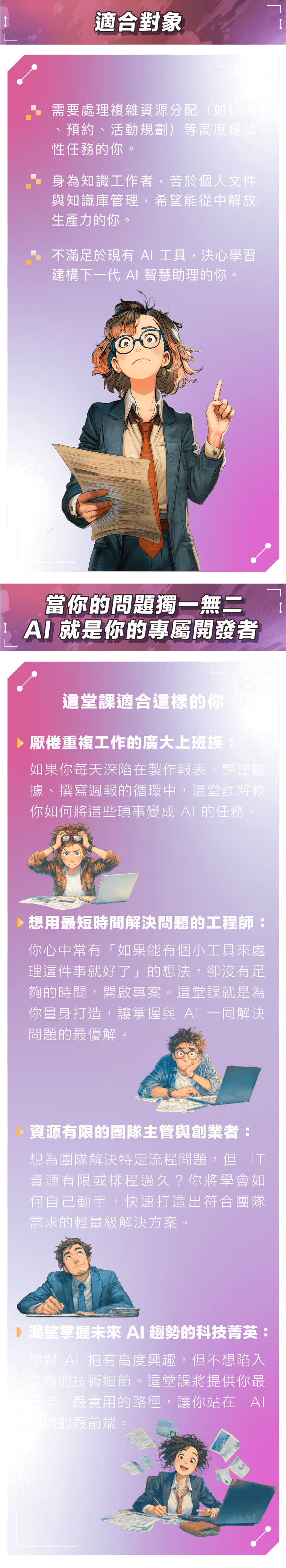 當你的問題獨一無二 AI 就是你的專屬開發者