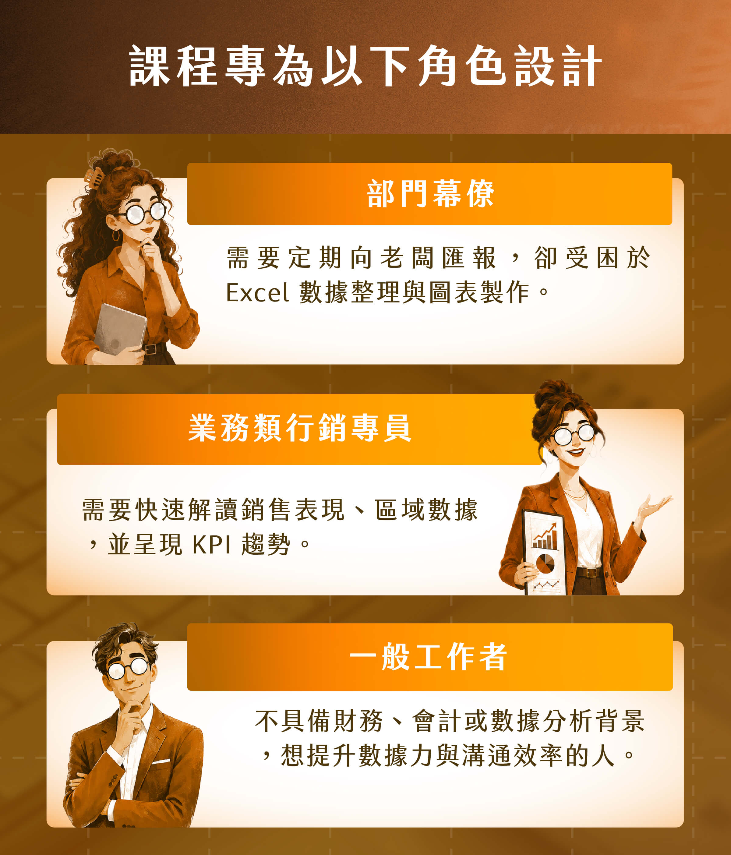 部門幕僚 |業務類行銷專員 |一般工作者