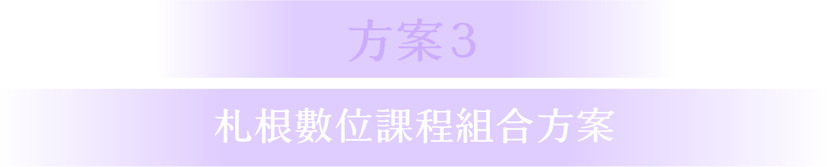 方案3：札根數位課程組合方案