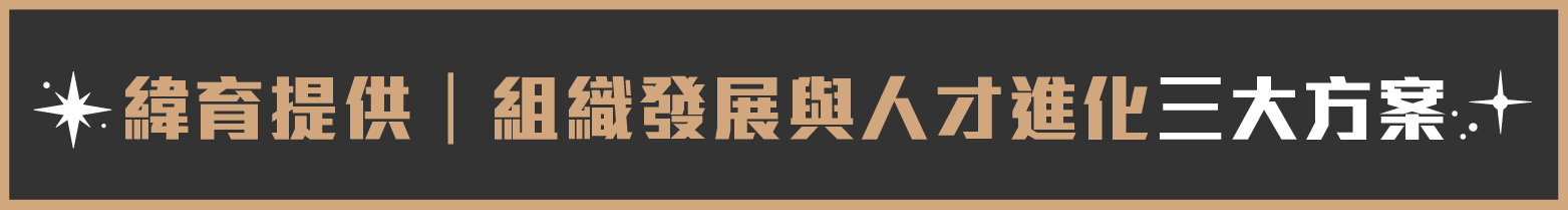 緯育提供｜組織發展與人才進化三大方案